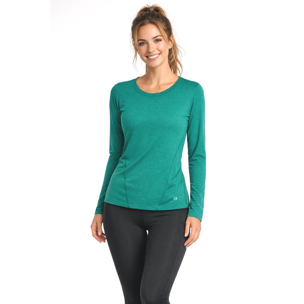 GapFit Women's Electric Jade Long Sleeve Breathe Tee Athletic Top M 100-23‎